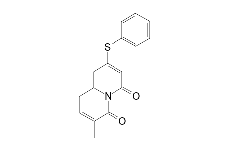 7-Methyl-2-(phenylthio)-9,9a-dihydro-1H-quinolizine-4,6-dione