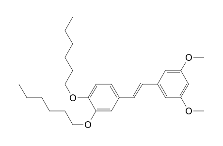 (E)-1-[3,4-Bis(hexyloxy)phenyl]-2-(3,5-dimethoxyphenyl)ethene