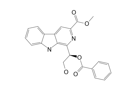 METHYL-(R)-[1-(BENZOYLOXY)-2-HYDROXYETHYL]-9H-PYRIDO-[3,4-B]-INDOLE-3-CARBOXYLATE