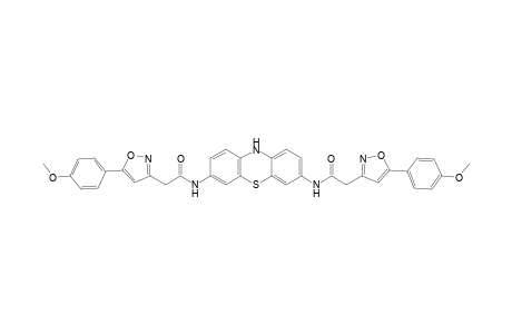 2-[5-(4-methoxyphenyl)-1,2-oxazol-3-yl]-N-[7-[2-[5-(4-methoxyphenyl)-1,2-oxazol-3-yl]ethanoylamino]-10H-phenothiazin-3-yl]ethanamide