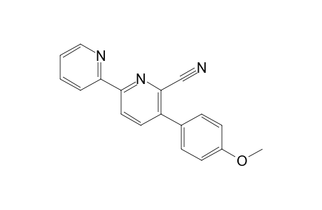 3-(4-Methoxyphenyl)-6-(2-pyridinyl)-2-pyridinecarbonitrile
