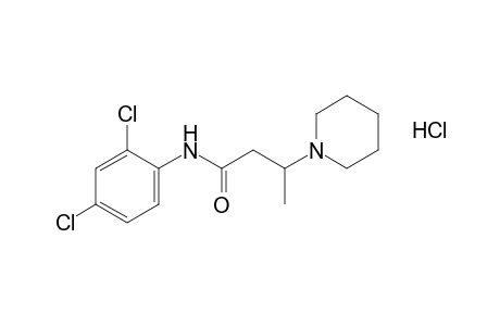2',4'-dichloro-3-piperidinobutyranillide, monohydrochloride