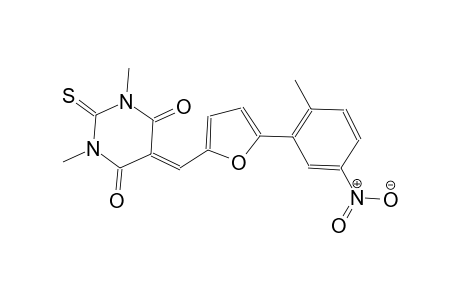 1,3-dimethyl-5-{[5-(2-methyl-5-nitrophenyl)-2-furyl]methylene}-2-thioxodihydro-4,6(1H,5H)-pyrimidinedione