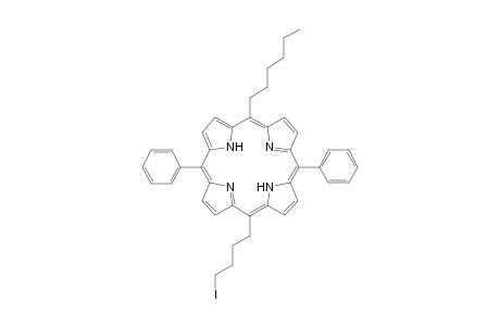 5-Hexyl-15-(4-iodobutyl)-10,20-diphenylporphyrin