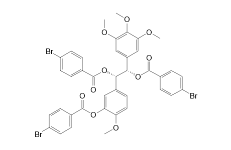 (1S,2S)-1,2-Di(p-bromobenzoyloxy)-1-(3-[p-bromobenzoyloxy]-4-methoxyphenyl)-2-(3',4',5'-trimethoxy-phenyl)ethane