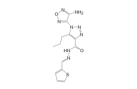 1-(4-amino-1,2,5-oxadiazol-3-yl)-5-propyl-N'-[(E)-2-thienylmethylidene]-1H-1,2,3-triazole-4-carbohydrazide
