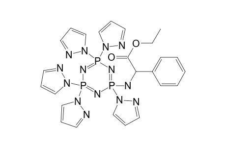 2-[[2,4,4,6,6-penta(pyrazol-1-yl)-1,3,5-triaza-2$l^{5},4$l^{5},6$l^{5}-triphosphacyclohexa-1,3,5-trien-2-yl]amino]-2-phenyl-acetic acid ethyl ester