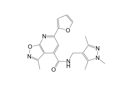 isoxazolo[5,4-b]pyridine-4-carboxamide, 6-(2-furanyl)-3-methyl-N-[(1,3,5-trimethyl-1H-pyrazol-4-yl)methyl]-