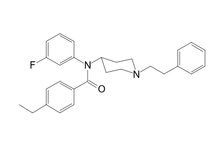 N-(3-Fluorophenyl)-N-[1-(2-phenylethyl)piperidin-4-yl]-4-ethylbenzamide