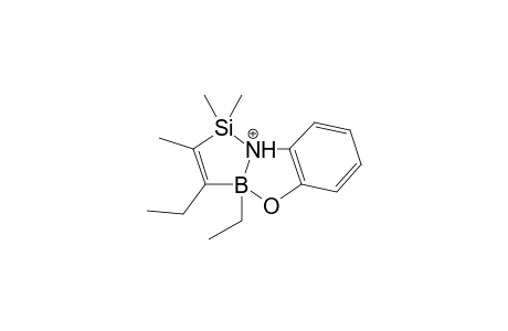 7,8-Benzo-4,5-diethyl-2,2,3-trimethyl-6-oxa-1-azonia-2-sila-5-borabicyclo[3.3.0]oct-3-ene