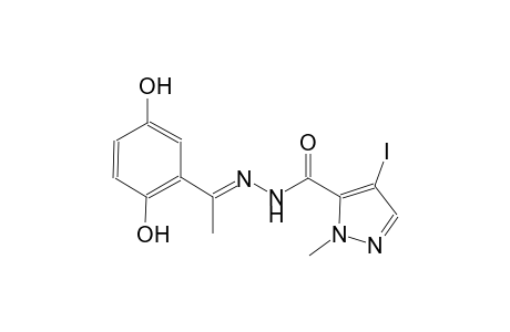 N'-[(E)-1-(2,5-dihydroxyphenyl)ethylidene]-4-iodo-1-methyl-1H-pyrazole-5-carbohydrazide