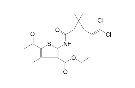 3-thiophenecarboxylic acid, 5-acetyl-2-[[[3-(2,2-dichloroethenyl)-2,2-dimethylcyclopropyl]carbonyl]amino]-4-methyl-, ethyl ester