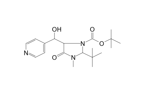 2-t-Butyl-5-(hydroxypyridin-4-yl-methyl)-3-methyl-4-oxoimidazolidine-1-carboxylic acid, t-butyl ester