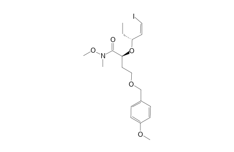 (2S)-N-METHOXY-N-METHYL-2-[[(1S,2Z)-1-ETHYL-3-IODO-2-PROPENYL]-OXY]-4-(4-METHOXYBENZYLOXY)-BUTANAMIDE