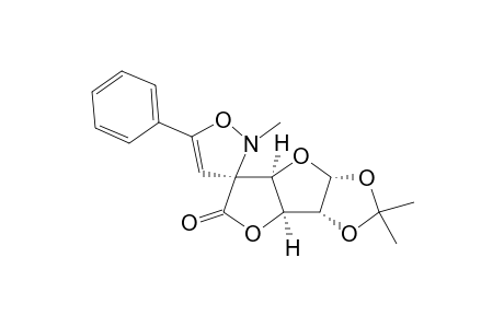 Spiro[1,2-(isopropylidenedioxy)-6-oxotetrahydrofurano[3,2-b]tetrahydrofuran-5,3'-2'-methyl-5'-phenylisooxazolidine]