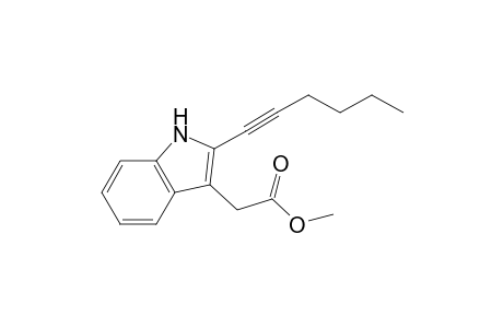 Methyl 2-(2-Hex-1-ynyl-1H-indol-3-yl)acetate