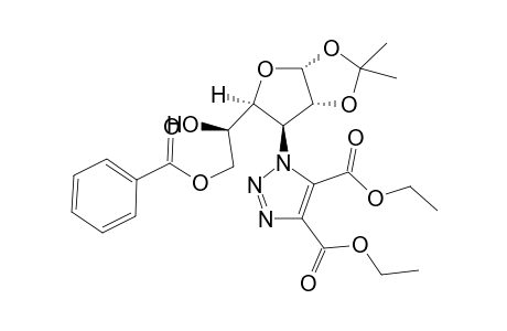 4,5-Dicarbethoxy-1-(6'-O-benzoyl-3'-deoxy-1',2'-O-isopropylidene-.alpha.,D-glucofuranos-3'-yl)-1,2,3-triazole