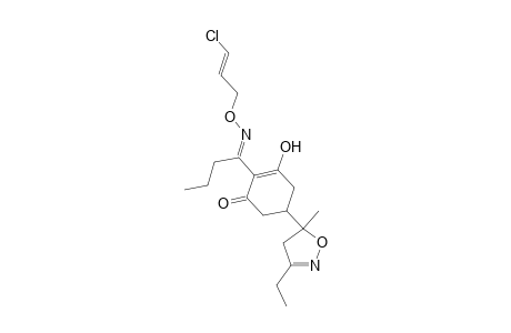 2-Cyclohexen-1-one, 2-[1-[[(3-chloro-2-propenyl)oxy]imino]butyl]-5-(3-ethyl-4,5-dihydro-5-methyl-5-isoxazolyl)-3-hydroxy-
