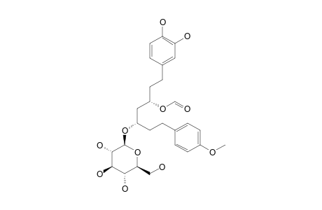 (3S,5S)-1-(3,4-DIHYDROXYPHENYL)-5-FORMYL-3-HYDROXY-7-(4-METHOXYPHENYL)-HEPTYL-3-O-BETA-D-GLUCOPYRANOSIDE
