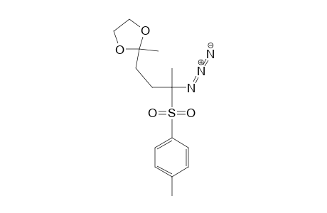 2-Methyl-2-[3-(tolylsulfonyl)-3-azidobutyl]-1,3-dioxolane