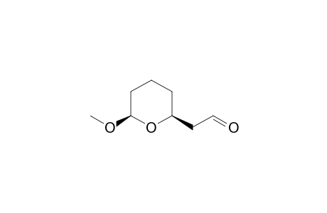 cis-2-Methoxy-6-(formylmethyl)tetrahydropyran