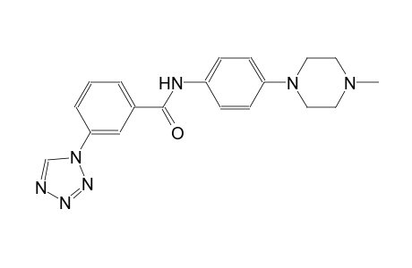 benzamide, N-[4-(4-methyl-1-piperazinyl)phenyl]-3-(1H-tetrazol-1-yl)-