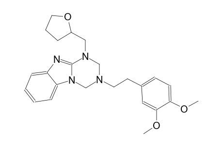 [1,3,5]triazino[1,2-a]benzimidazole, 3-[2-(3,4-dimethoxyphenyl)ethyl]-1,2,3,4-tetrahydro-1-[(tetrahydro-2-furanyl)methyl]-