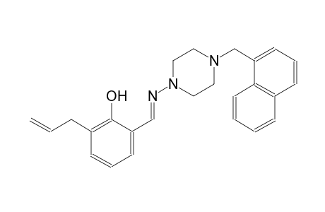phenol, 2-[(E)-[[4-(1-naphthalenylmethyl)-1-piperazinyl]imino]methyl]-6-(2-propenyl)-