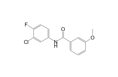 N-(3-chloro-4-fluorophenyl)-3-methoxybenzamide
