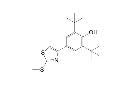 2,6-di-tert-butyl-4-[2-(methylthio)-4-thiazolyl]phenol