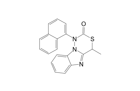 4-Methyl-1-(1-naphthalenyl)-4H-[1,3,4]thiadiazino[4,5-a]benzimidazol-2-one