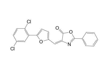 (4E)-4-([5-(2,5-Dichlorophenyl)-2-furyl]methylene)-2-phenyl-1,3-oxazol-5(4H)-one
