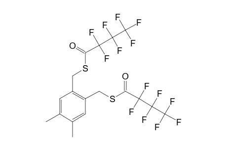 Durene-.alpha.1,.alpha.2-dithiol, S,S'-bis(heptafluorobutyryl)-