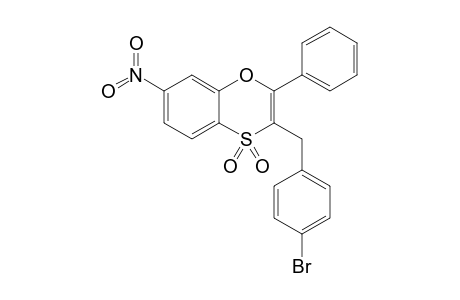 2-Phenyl-3-(4'-bromobenzyl)-7-nitro-1,4-benzoxathiine-4,4-dioxide