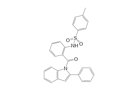 4-Methyl-N-(2-(2-phenyl-1H-indole-1-carbonyl)phenyl)benzenesulfonamide