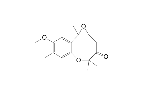 (cis)-8-Methoxy-4,4,7,9b-tetramethyl-1a,9b-dihydro-2H-oxireno[e]-[1]-benzoxocin-3(4H)-one
