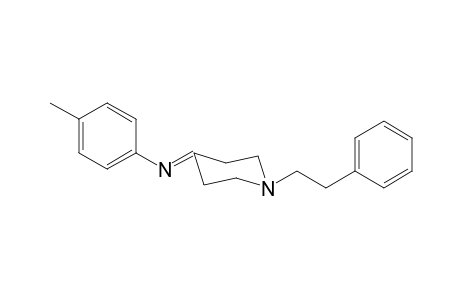 N-(4-Methylphenyl)-1-(2-phenylethyl)piperidin-4-imine