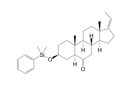 3.beta.-(Dimethylphenylsiloxy)-17-(Z)-ethylidene-5.alpha.-androstan-6-one