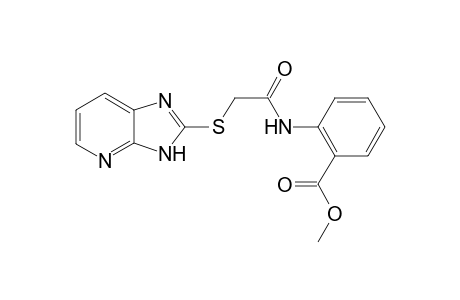 Benzoic acid, 2-[2-(3H-imidazo[4,5-b]pyridin-2-ylsulfanyl)acetylamino]-, methyl ester