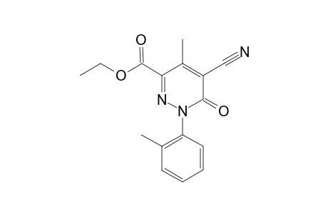 5-Cyano-4-methyl-6-oxo-1-O-tolyl-1,6-dihydro-pyridazine-3-carboxylic acid ethyl ester