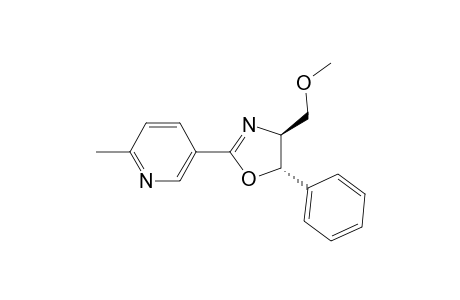Pyridine, 5-[4,5-dihydro-4-(methoxymethyl)-5-phenyl-2-oxazolyl]-2-methyl-, (4S-trans)-
