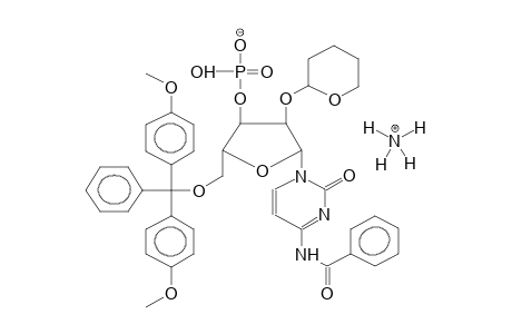 5'-DIMETHOXYTRITYL-2'-O-TETRAHYDROPYRAN-2-YL-N4-BENZOYLCYTIDIN-3'-O-PHOSPHATE, AMMONIUM SALT