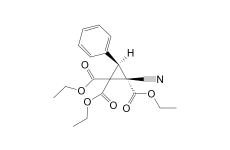 (E)-Triethyl 2-cyanocyclopropane-3-phenyl-1,1,2-tricarboxylate