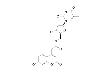 2-(7-HYDROXY-2-OXO-2H-CHROMEN-4-YL)-N-(THYMIDIN-5'-YL)-ACETAMIDE