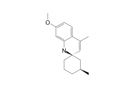 (1S,3R)-7'-METHOXY-3,4'-DIMETHYLSPIRO-[CYCLOHEXAN-1,2'(1'H)-CHINOLINE]