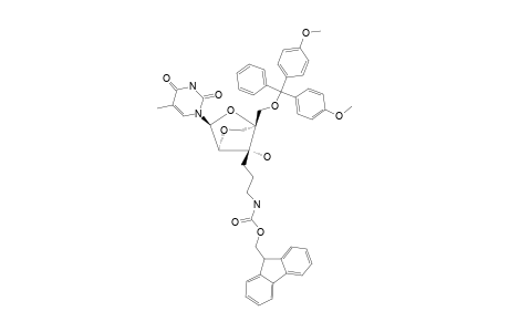 #37;(1R,3R,4R,7S)-1-(4,4'-DIMETHOXYTRITYL)-OXYMETHYL-7-[3-(FLUOREN-9-YL-METHOXYCARBONYL)-AMINOPROPYL]-7-HYDROXY-3-(THYMIN-1-YL)-2,5-DIOXABICYCLO-[2.2.1]-HEPTAN