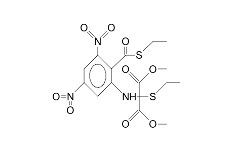 2-([Ethylthio][dimethoxycarbonyl]-methylamino)-4 ,6-dinitro-thiobenzoic acid, S-ethyl ester
