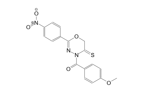 4-(4-methoxybenzoyl)-2-(4-nitrophenyl)-4H-1,3,4-oxadiazine-5(6H)-thione