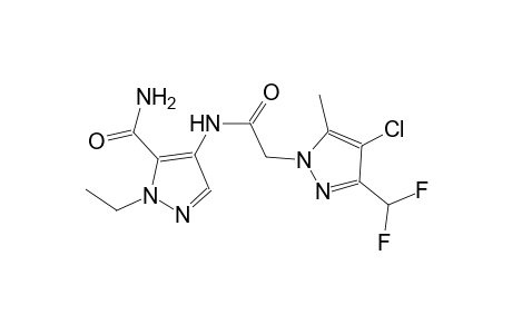 4-({[4-chloro-3-(difluoromethyl)-5-methyl-1H-pyrazol-1-yl]acetyl}amino)-1-ethyl-1H-pyrazole-5-carboxamide