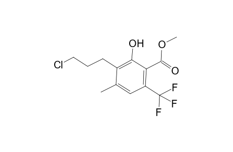 Methyl 3-(3-Chloropropyl)-2-hydroxy-4-methyl-6-(trifluoromethyl)benzoate